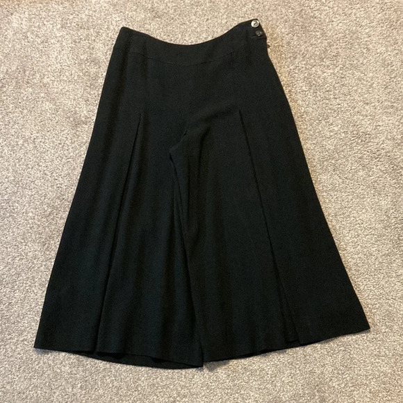 Talbots Petites Black Culottes / Gauchos 2P - Picture 2 of 16